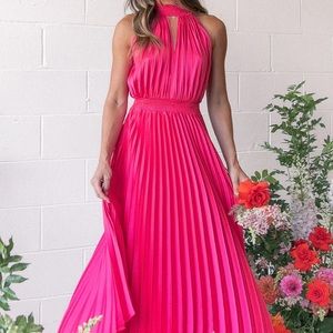 Petal and Pup Dominique Dress - Fuschia